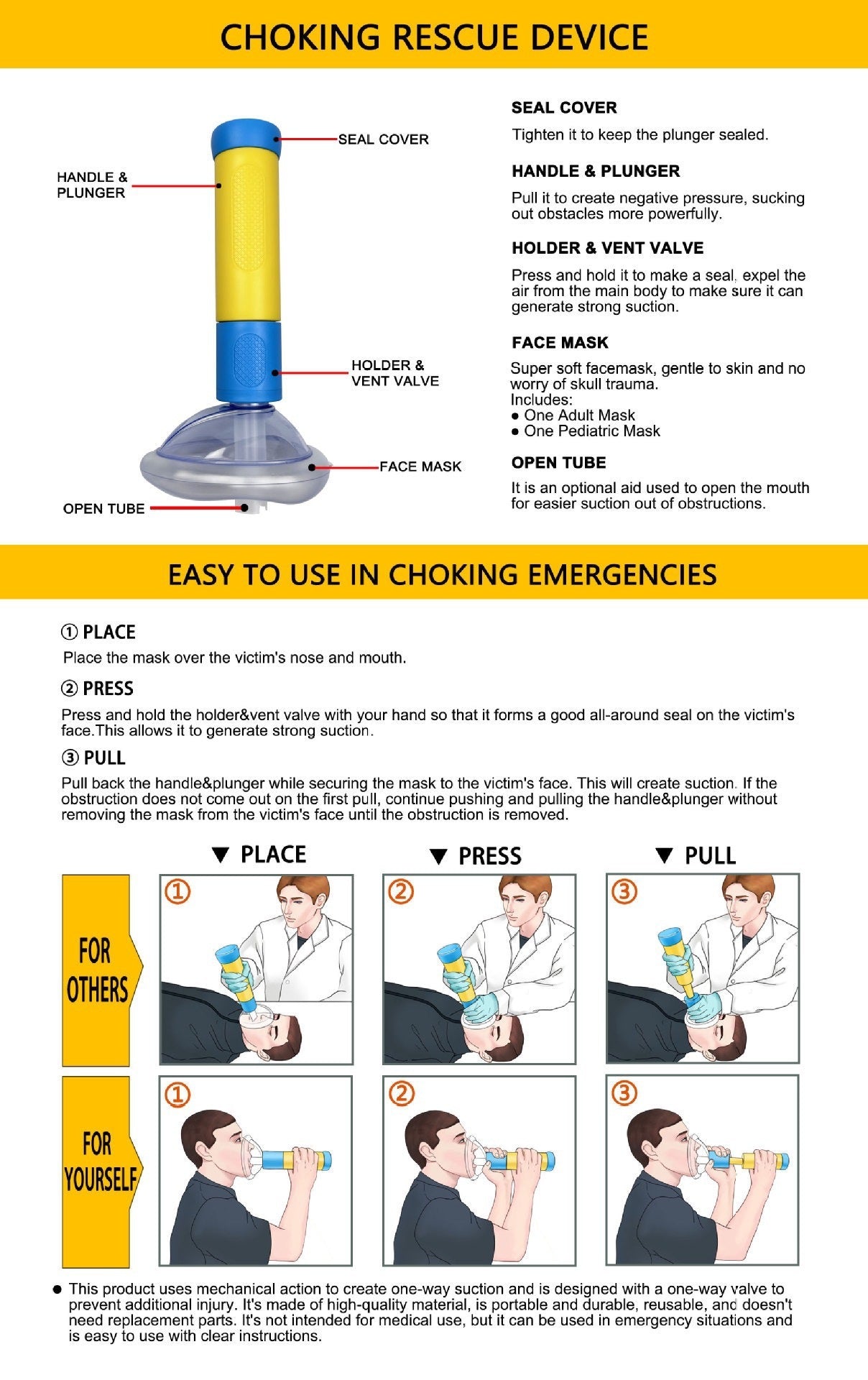 Emergency Breathing Mask - Quick Rescue for Safe Evacuation