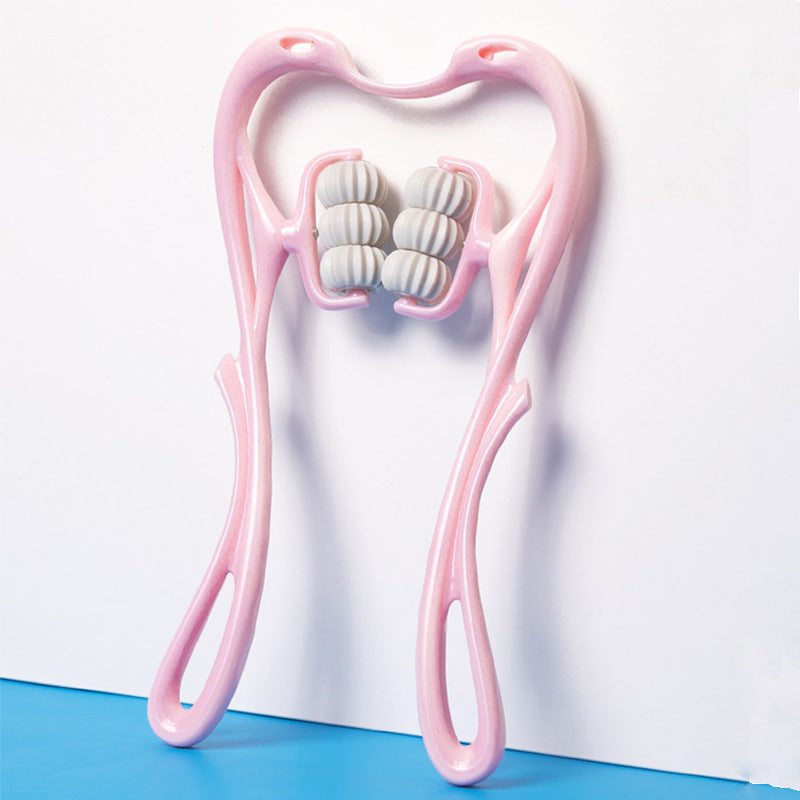 Ergonomic Six-Wheel Neck & Body Massager – Relieve Tension Anytime, Anywhere