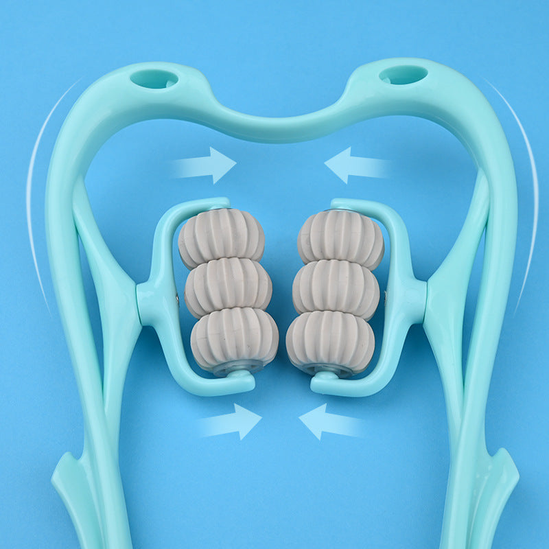 Ergonomic Six-Wheel Neck & Body Massager – Relieve Tension Anytime, Anywhere