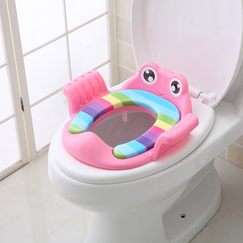 CushioSeat™ Baby Toilet Training Seat with Cushioned Pad & Non-Slip Step Stool